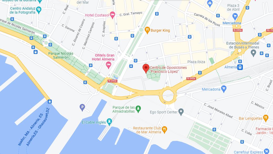 academia-oposiciones-justicia-almeria-mapa