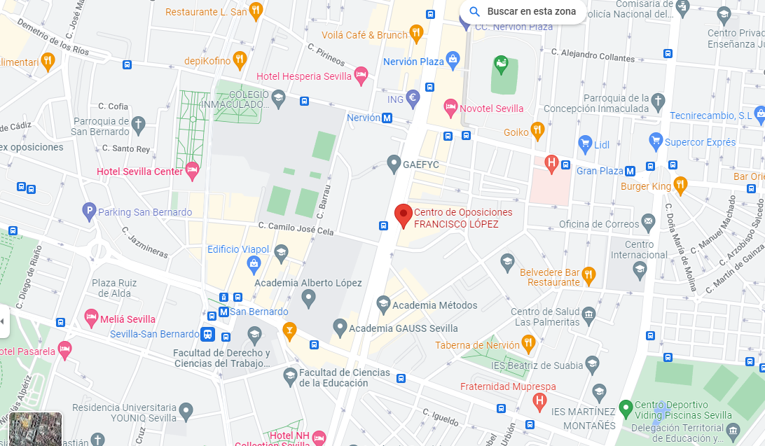 academia-oposiciones-justicia-sevilla-mapa